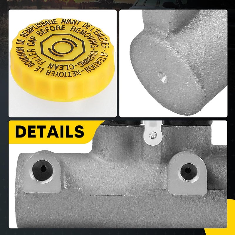 Fexhull 5102032AA Brake Master Cylinder with Reservoir and Sensor Fit for Dodge Vehicles- Ram 1500 2002 2003 2004 2005, 2-Wheel ABS Brake - Replace OE 13-3092, 5102032AA - Image 5